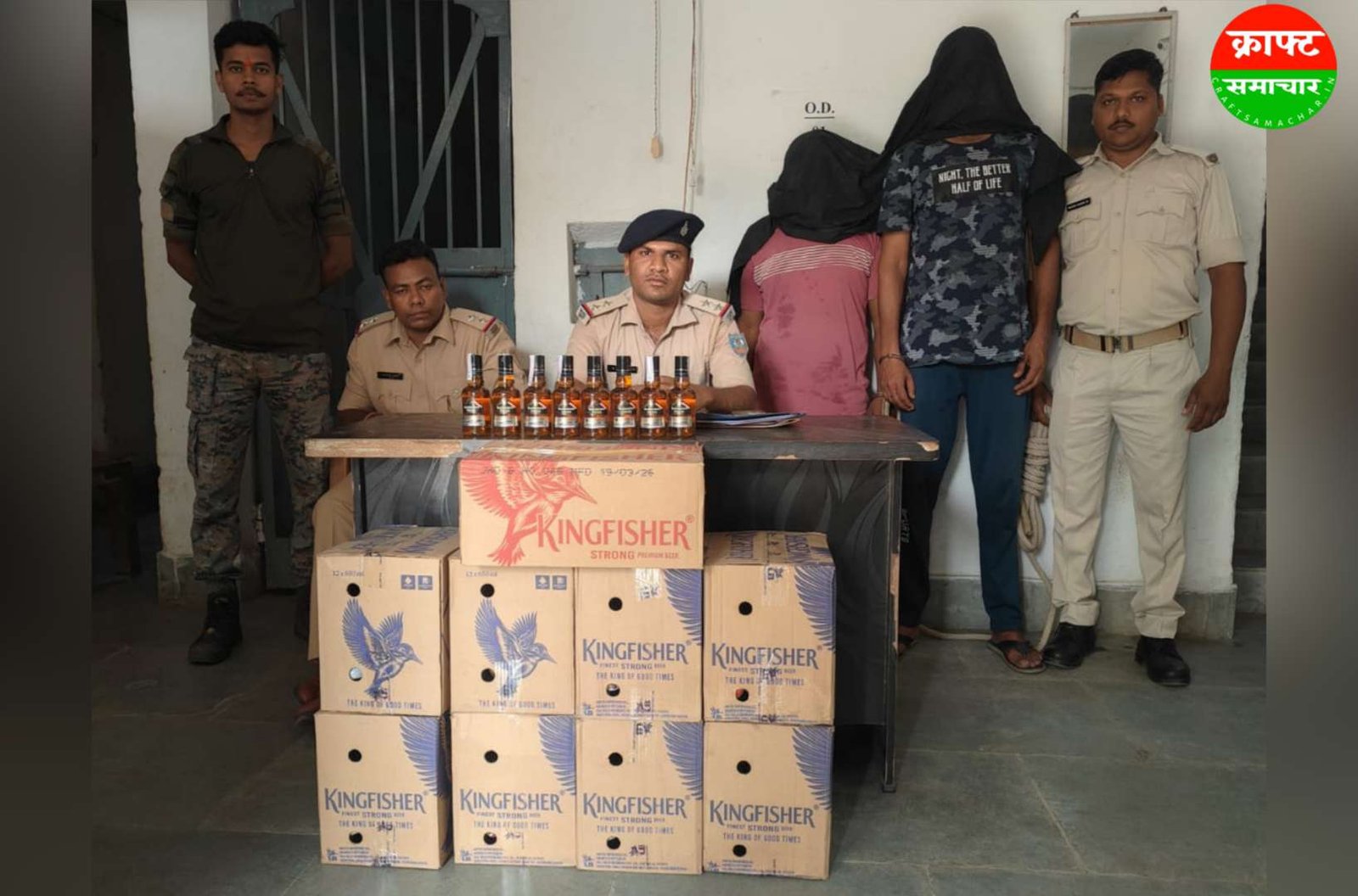 Home 59 major police crackdown on illegal liquor smuggling two smugglers arrested bolero seized