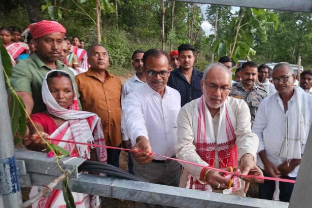 hazaribagh after decades of independence electricity reached village for the first time mla inaugurated electrification work1