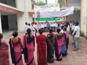 tribute paid to mgnrega operator vikas sinha in tisri block auditorium two minute silence observed to mourn