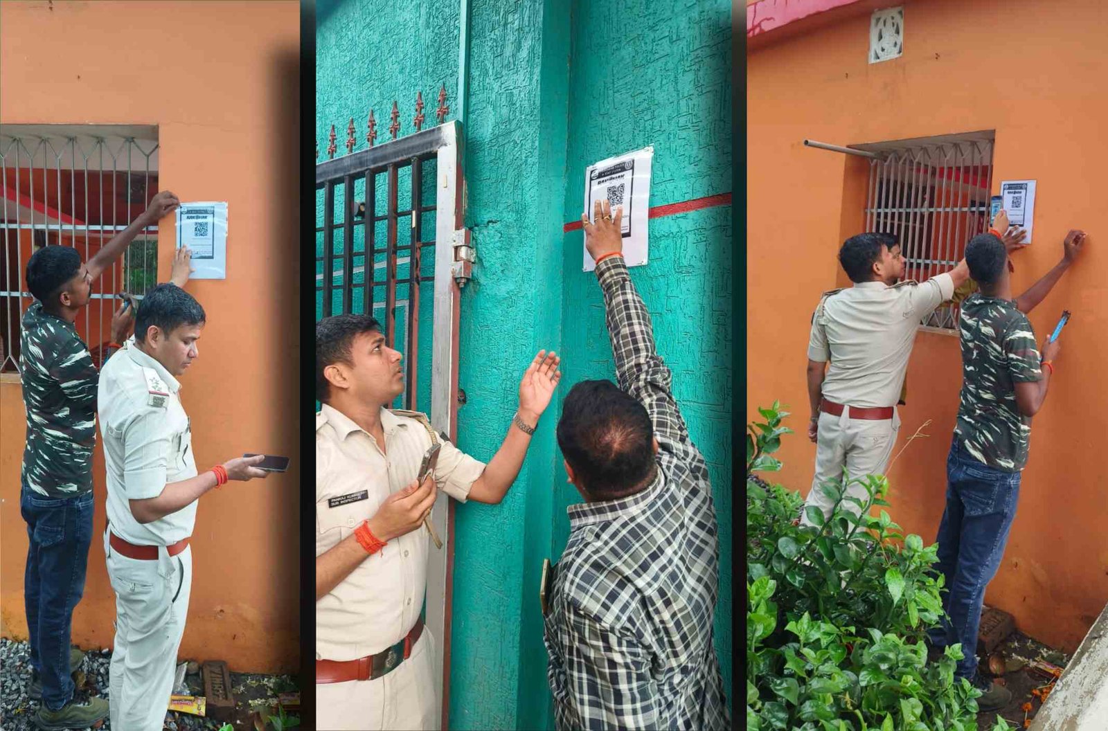 Home 23 crime will face a digital lock in chauparan police installed rakshak qr code