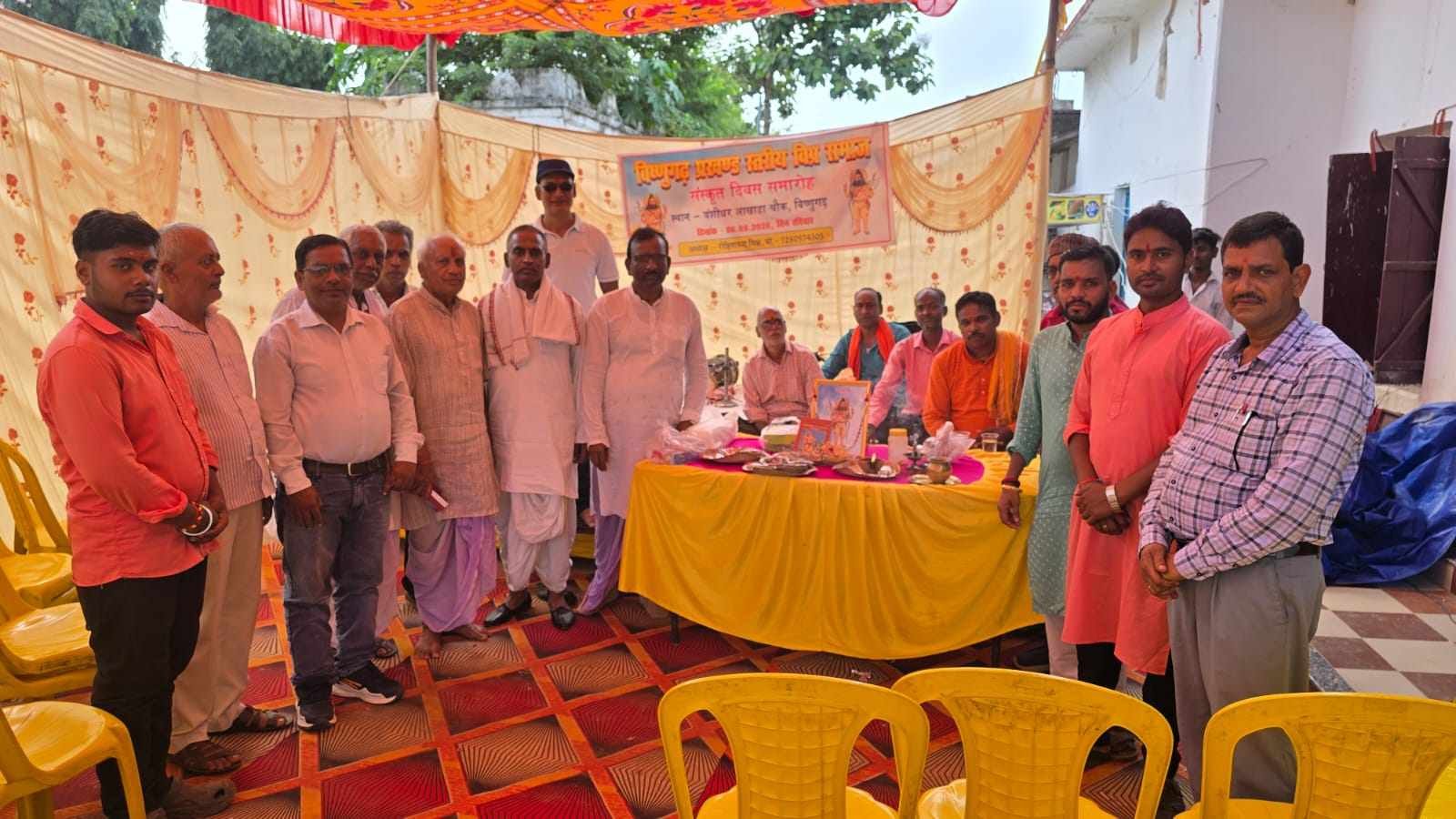 sanskrit will survive so will culture and values sundarkand echoed at banshidhar temple on sanskrit day pledge taken for preservation1