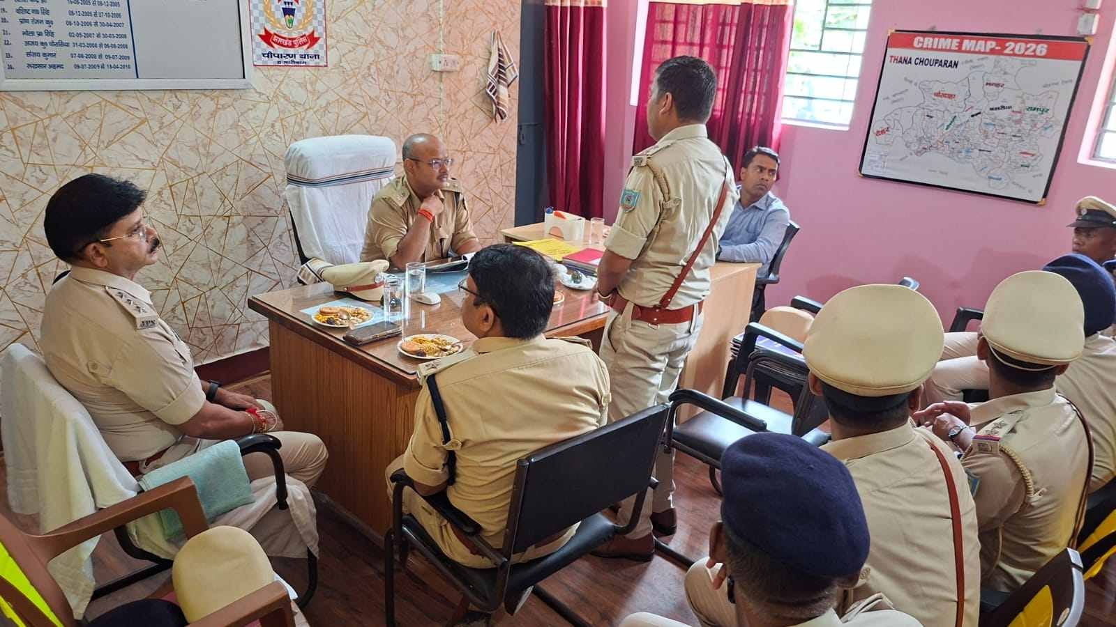 sp inspected chauparan police station gave strict instructions to control crime and stop opium cultivation1