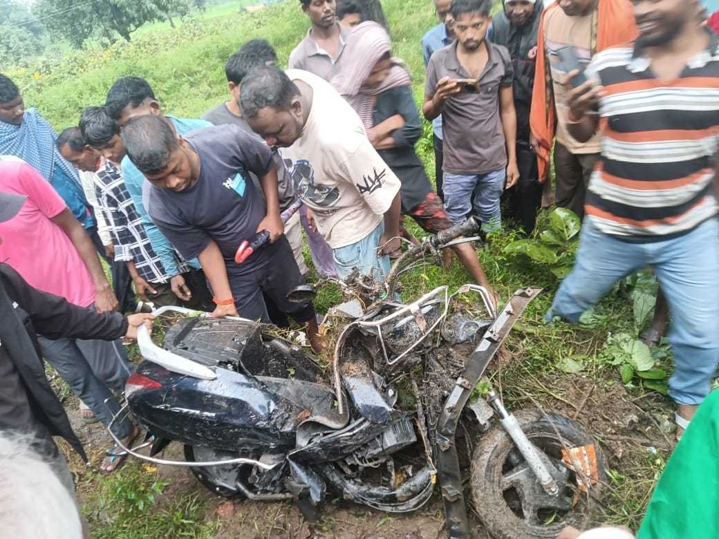 terrible accident in narki scooter rider dies after collision with scorpio1